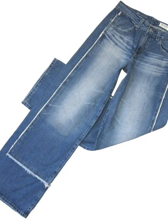 NWT Adriano Goldschmied AG Adria in Socialite Low-rise Paneled Wide Leg Jeans 27 - Picture 4 of 16